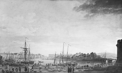 View of the Port of Dieppe, 1765 by Claude Joseph Vernet